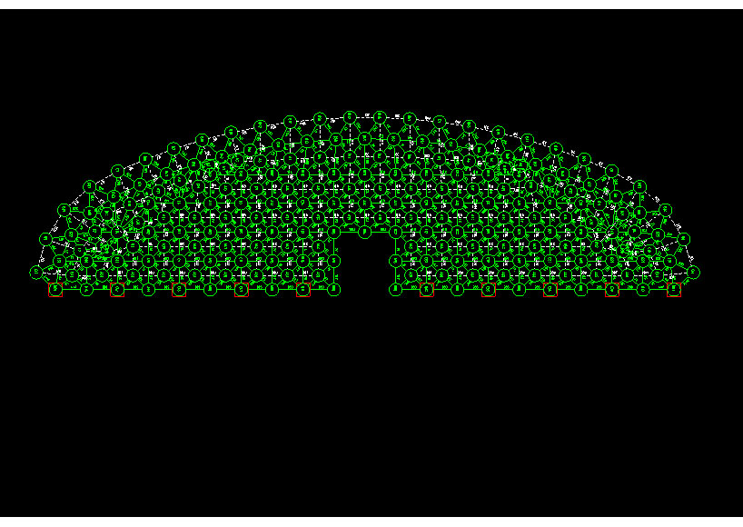 怀化锡林浩特91跨，1000米长干煤棚网架设计